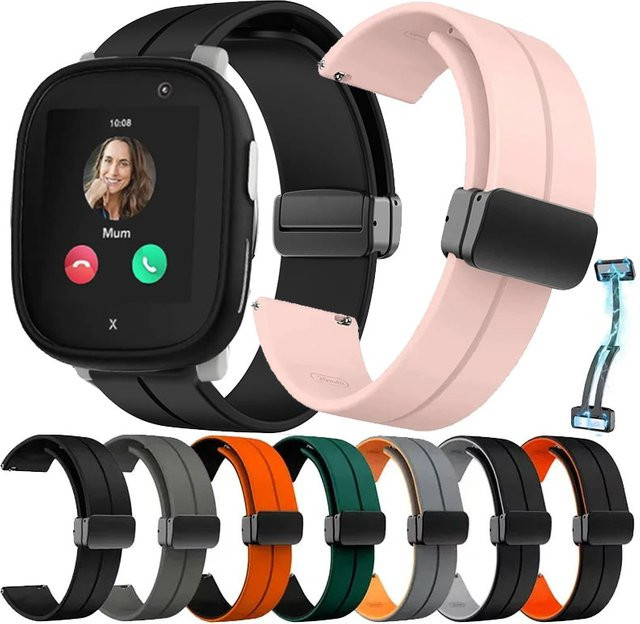 Xplora Uhrenarmband Silikon, 20 mm, Schwarz, Kinder - Bild 1