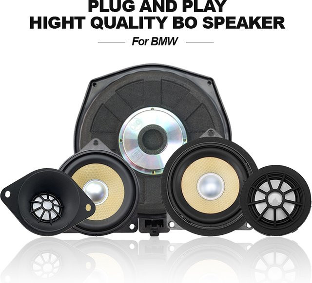 ALOONGACARR Musik-Stereo-Hupe als Mitteltöner und Subwoofer-Mittellautsprecher für BMW F10 F20 F30 E90 E92 E60 E70 E87 G20 G30 in Schwarz - Bild 1
