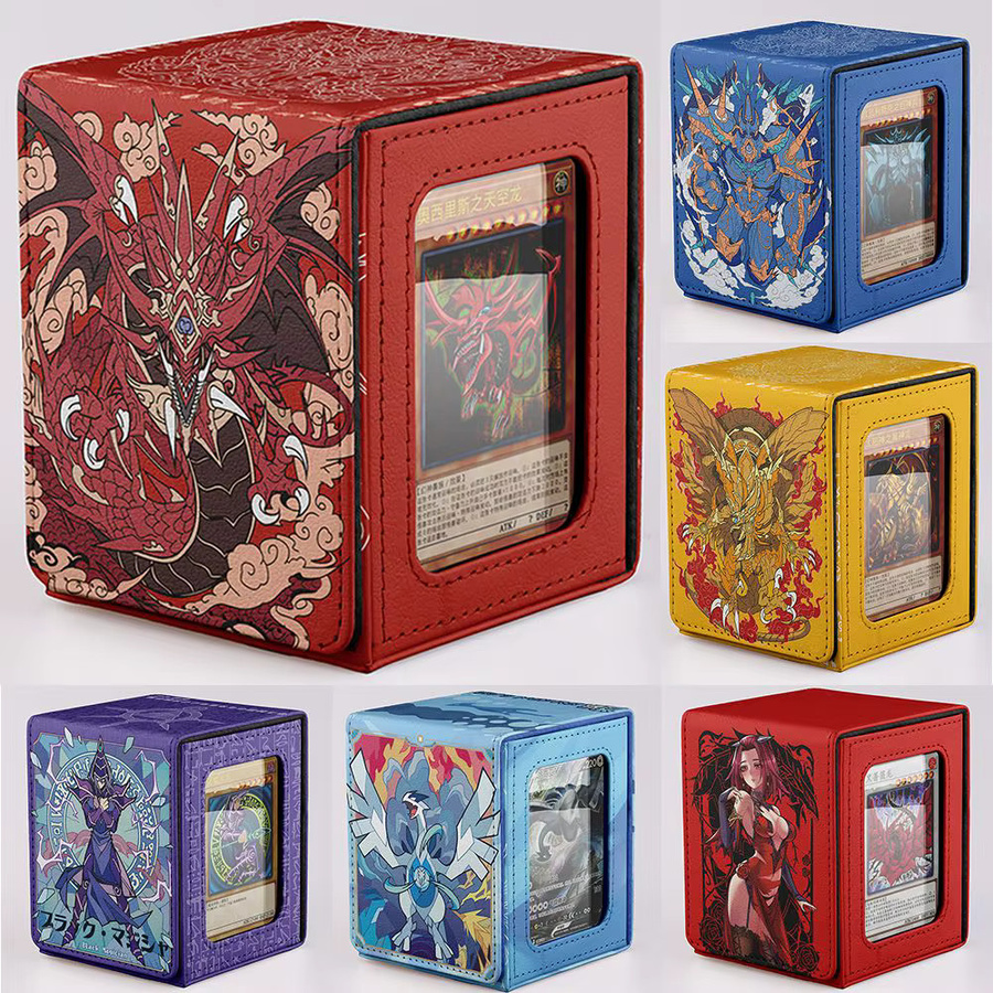 Yu-Gi-Oh! Ägyptischer Gott Himmelsdrache Verfolger Geflügelter Drache Deck Box, Aufbewahrungsbox, PU-Leder - Bild 2