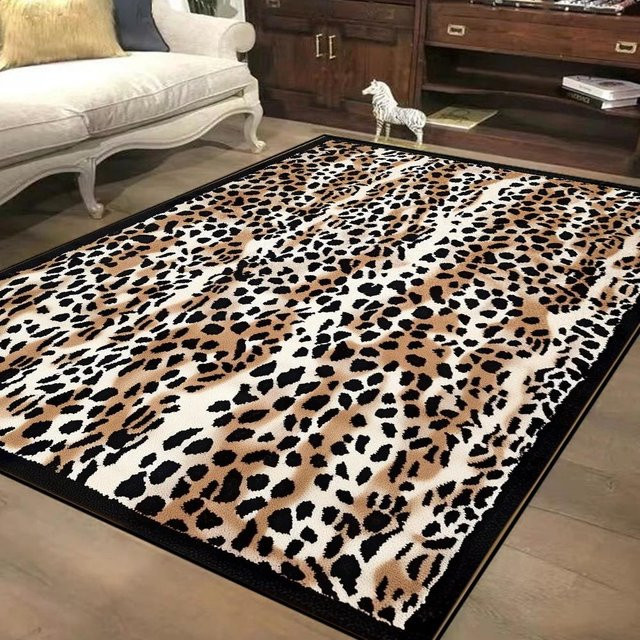 Karpetti Dekorativer Teppich mit Leopardenmuster im nordischen Stil, B/B: 180 x 280 cm, Mehrfarbig - Bild 1