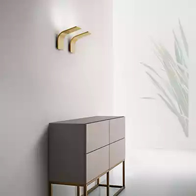 Panzeri App LED Wandleuchte in Messing/Gold mit Up-and-Down-Lichteffekt - Bild 1