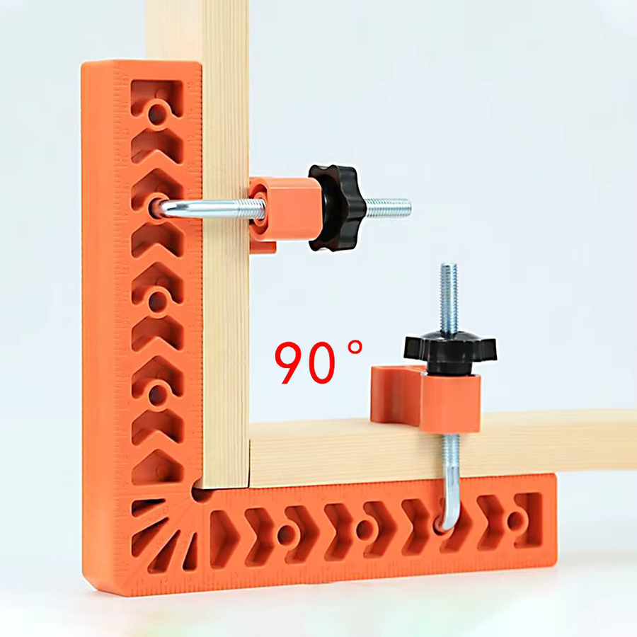 Rechtwinkliger Locator L-Typ als Klemmen für die Holzbearbeitung in Orange - Bild 4