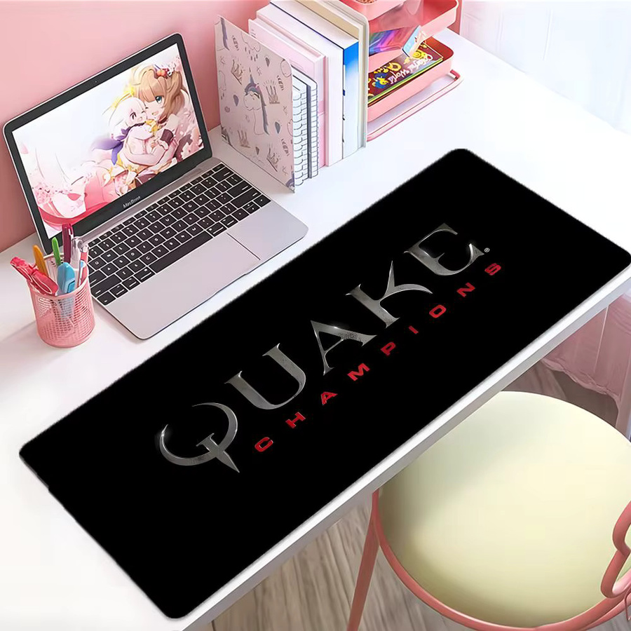 Q-Quake Gaming Mauspad Schwarz mit genähten Kanten für PC - Bild 3