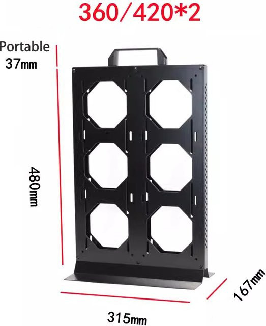 FREEZE MOD DIY Externe Wasserkühlung Dock Mod für 360/420 Radiatoren, Schwarz - Bild 1