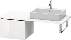 Duravit L-Cube Unterschrank mit 1 Auszug, Farbe Weiß glänzend, B: 52 cm, T: 54,7 cm, H: 40 cm - Bild 1