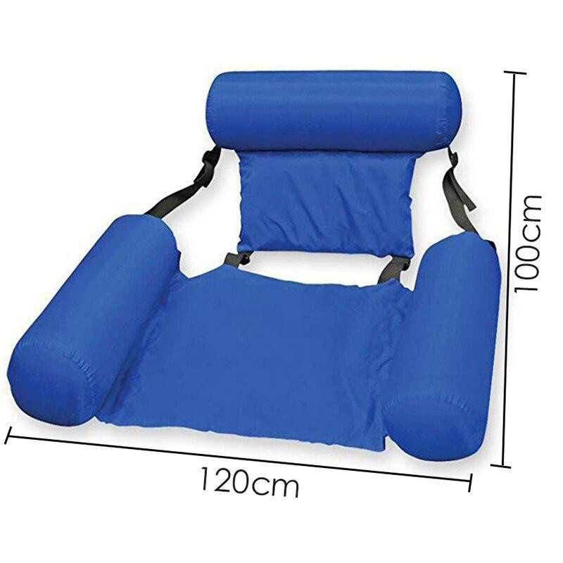 Aufblasbare Sommer-Wasserhängematte aus PVC in Rot für Strand und Wassersport - Bild 2