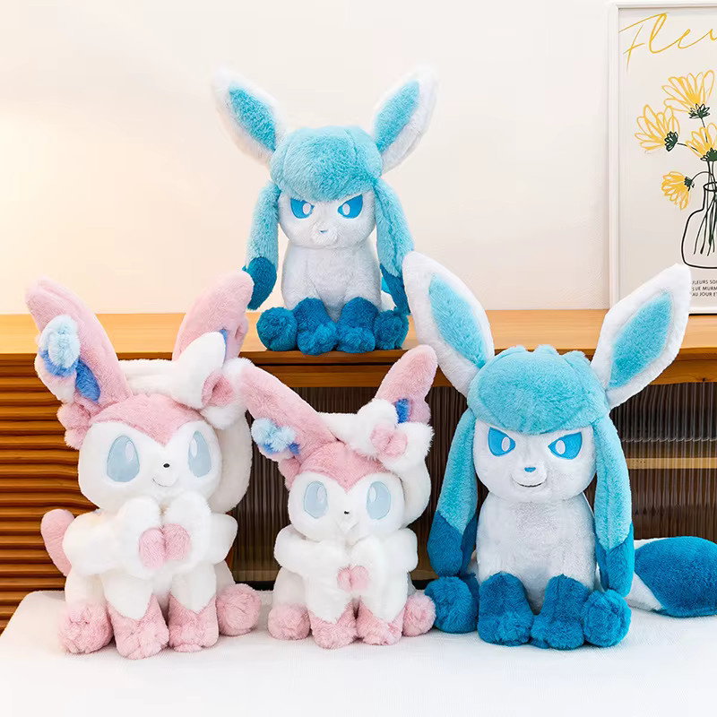 Potdemiel Pokémon Sylveon Glaceon Eevee Plüsch, Puppe, 40/80 cm - Bild 2