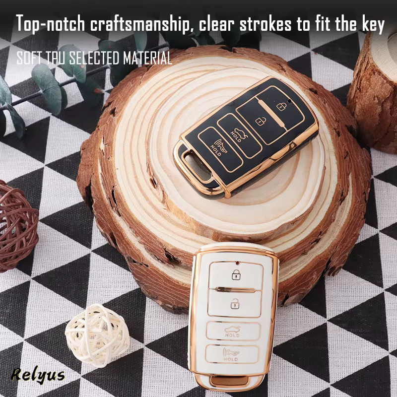 Relyus Weiche TPU Auto Schlüssel Abdeckung Schutzhülle für KIA Cadenza Sorento K3 K5 K7 K900 Quoris Keyless Holder - Bild 4