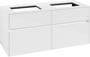 V&B Waschtischunterschrank Collaro für 2 Waschbecken in Weiß Hochglanz, B/T/H: 120 x 54,8 x 50 cm - Bild 1