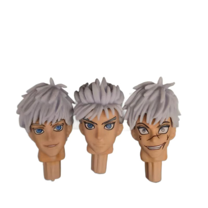 Bandai Jujutsu Kaisen Gojo Satoru Actionfigur, mit drei austauschbaren Kopfskulpturen - Bild 2