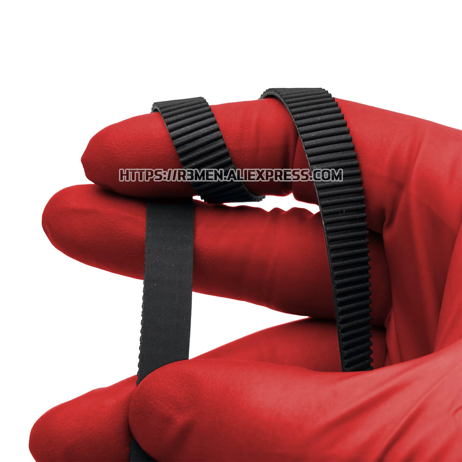 R3men EPDM 1,5 GT 6 mm/9 mm offener Zahnriemen für 3D-Drucker in Schwarz - Bild 6