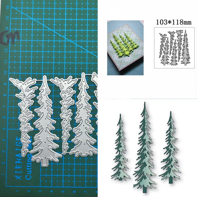 Metall Stanzform Baum für DIY Kunsthandwerk und Scrapbooking zur Dekoration von Fotoalben und Karten - Bild 1