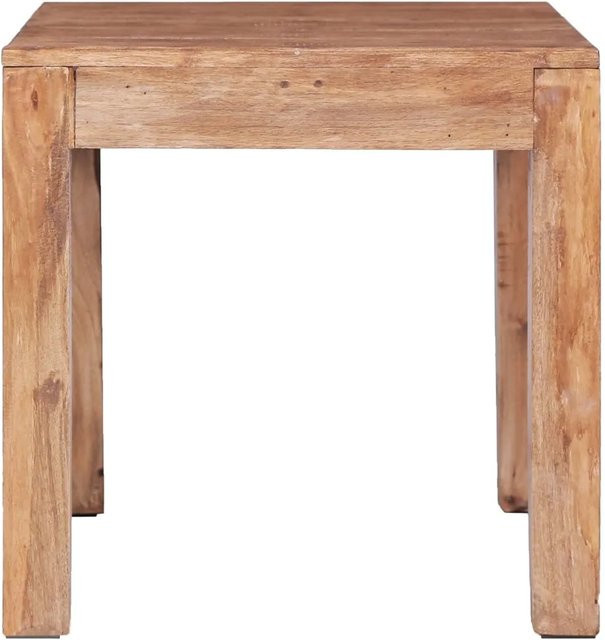 vidaXL Couchtisch aus Massivholz in Braun im rustikalen Design B/T/H: 53 x 50 x 50 cm - Bild 1