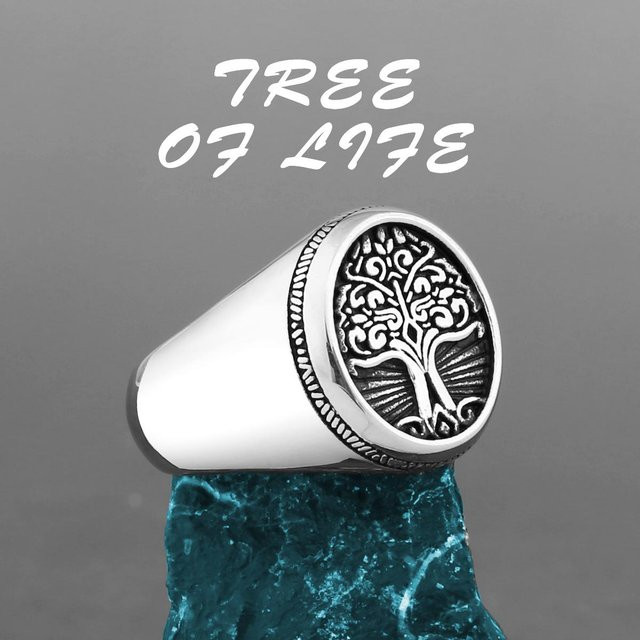 Ring Edelstahl, Schwarz, Unisex - Bild 1