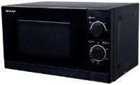 Sharp R-200BKW Mikrowelle Schwarz mit 20 l Volumen und 800 W Leistung - Bild 1