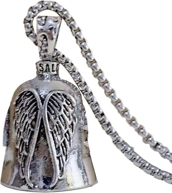 techmade Glocke, Engel Flügel Kreuz, silber, Unisex - Bild 1