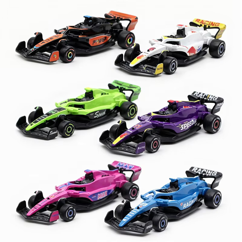 WELLY F1-Rennwagen, statisches Simulationsmodell, 6-teiliges Set, 1:60 - Bild 5