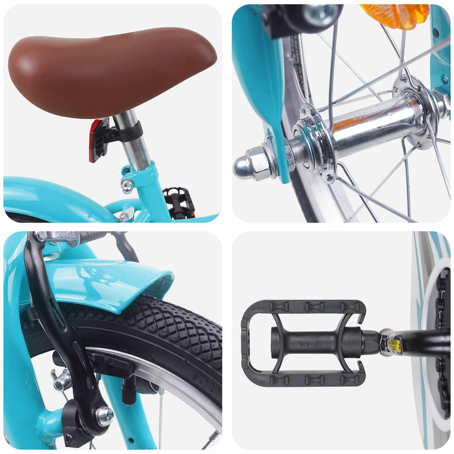VD Home Furnishing Kinderfahrrad 14 Zoll Himmelblau - Bild 2