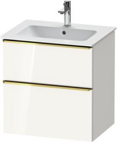 Duravit Waschtischunterschrank D-Neo in Weiß Hochglanz, Wandmontage, B/T/H: 61,0 x 46,2 x 62,5 cm - Bild 1