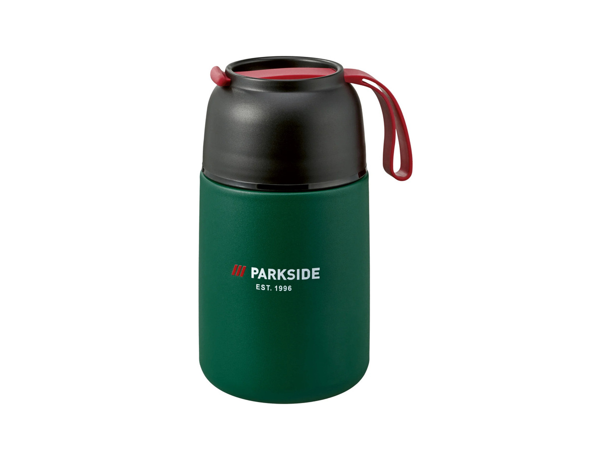 PARKSIDE Isolier-Lunchbehälter Fan-Edition in Grün mit Besteck, auslaufsicher und aus Edelstahl - Bild 3