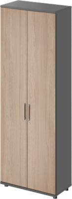 Schäfer Shop Genius Garderobenschrank TETRIS WOOD mit 6 Türen, Farbe Graphit/Eiche, Höhe: 227 cm - Bild 1