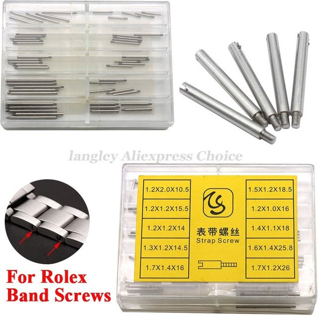 Uhren-Reparatur-Kit Schrauben Stange, Edelstahl, Silber, Unisex - Bild 1
