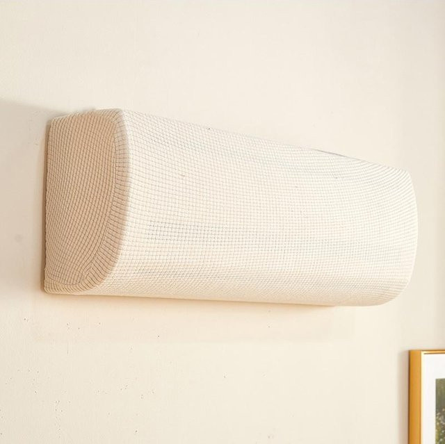 Yiran Furniture Klimaanlagen-Staubschutz aus Polarfleece für Wandmontage, hellgelb - Bild 1