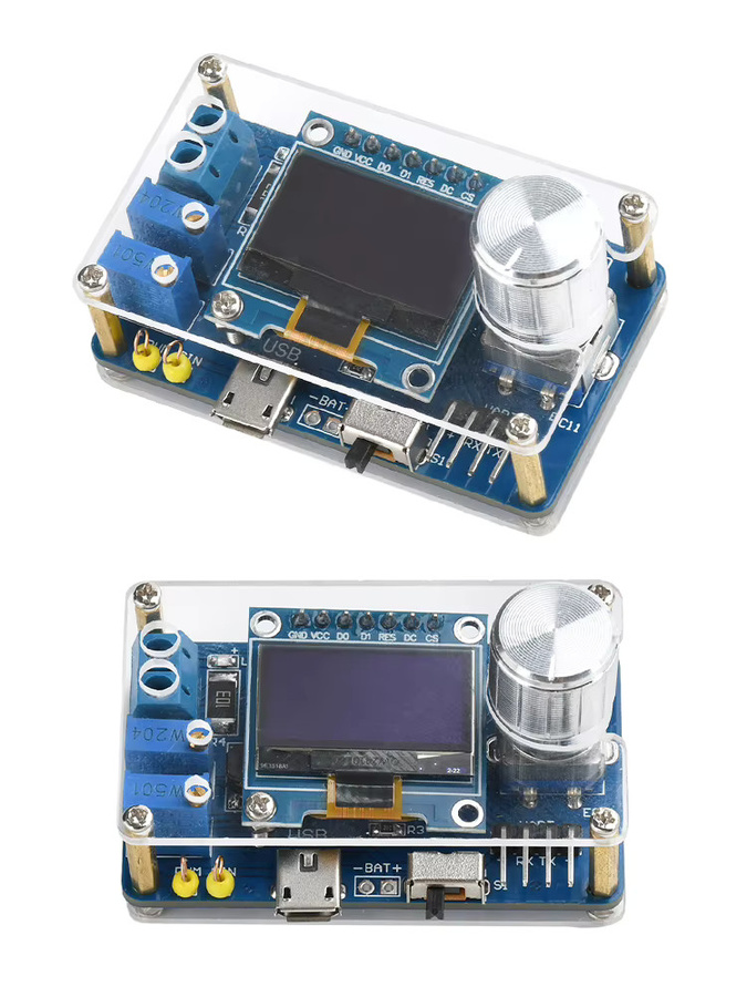 Aideepen DIY Mini Digital Oszilloskop Elektronik-Kit mit 0,96 Zoll Display in Blau - Bild 6