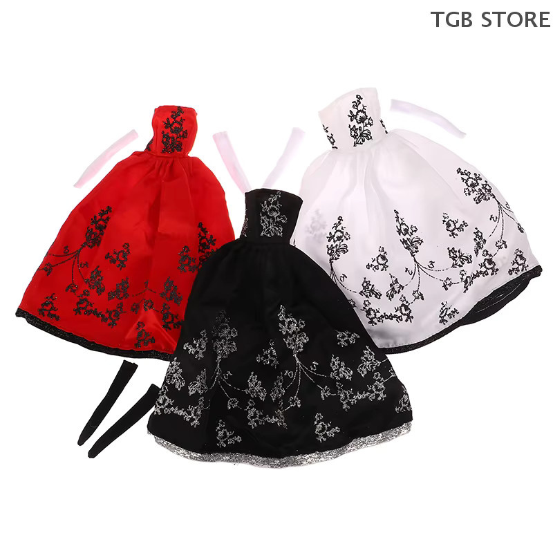 DIAPER&CORED Prinzessin Kleid Bankett Party, Puppenkleidung, Tüllkleid mit Stickerei, für 11 Zoll Puppe - Bild 2