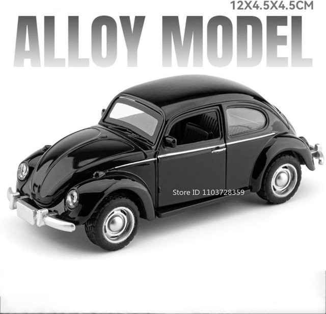 Linyi toy car Käfer Oldtimer Modell, Spielzeug, 1:36, Metall, ab 14 Jahre - Bild 1