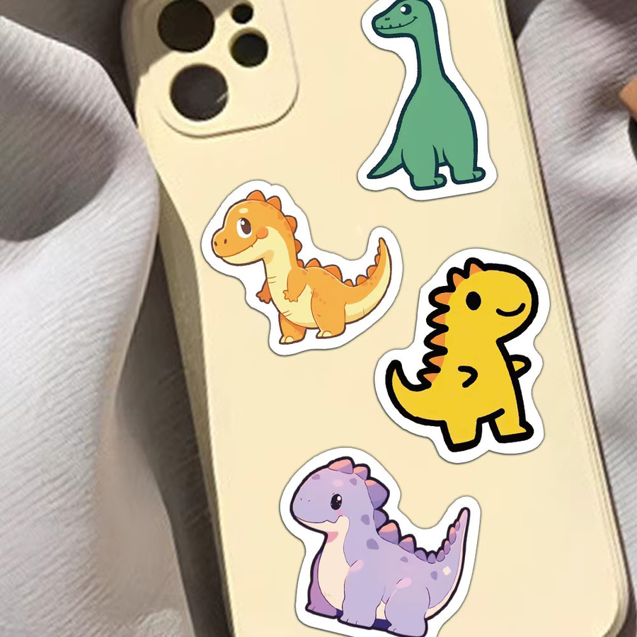 100 Stück Protocol Cartoon Dinosaurier Graffiti Aufkleber in Multicolour für Helm, Fahrrad und Schreibwaren - Bild 2