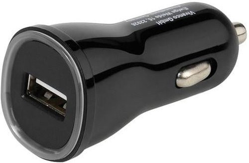 Vivanco Kfz-Ladegerät mit USB-A Anschluss, 12W, Schwarz - Bild 1