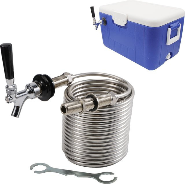 Brew Shark Einzelhahn-Stützbox 50 Fuß Spule Wasserhahn-Hardware-Kit für Veranstaltungen und den Außeneinsatz - Bild 1