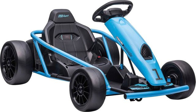 HOMCOM Kinder Elektro Gokart blau ab 8-12 Jahren - Bild 1