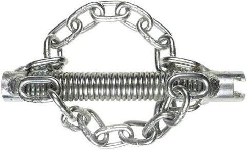Rothenberger Kettenschleuderkopf mit 2 glatten Ketten in Silber, Durchmesser: 22 mm - Bild 1
