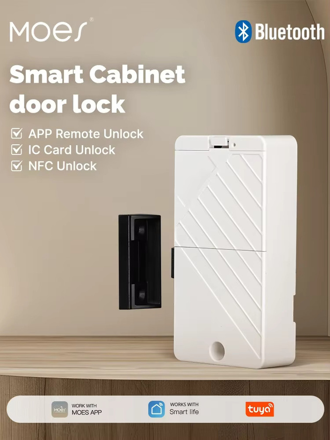 MOES Tuya Smart Lock Bluetooth Keyless Entry mit App-Steuerung und IC-Karte für Schränke, Schubladen und Holztüren - Bild 5