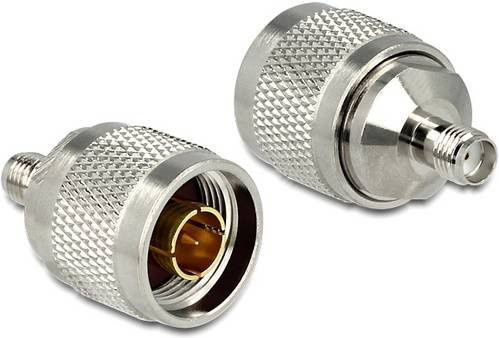 Delock N-Adapter N-Stecker auf SMA-Buchse in Silber - Bild 1