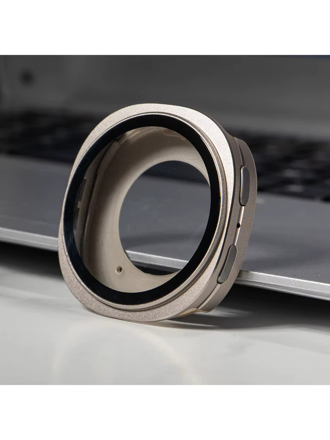 CHIICSMART Uhrenzubehör Aluminium-Rahmen, Silber, Samsung Galaxy Watch 8 - Bild 5