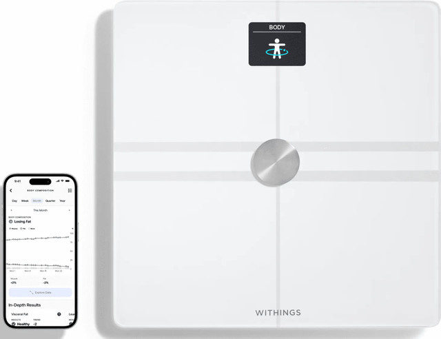 Withings Body Comp Körperanalysewaage Weiß - Bild 1