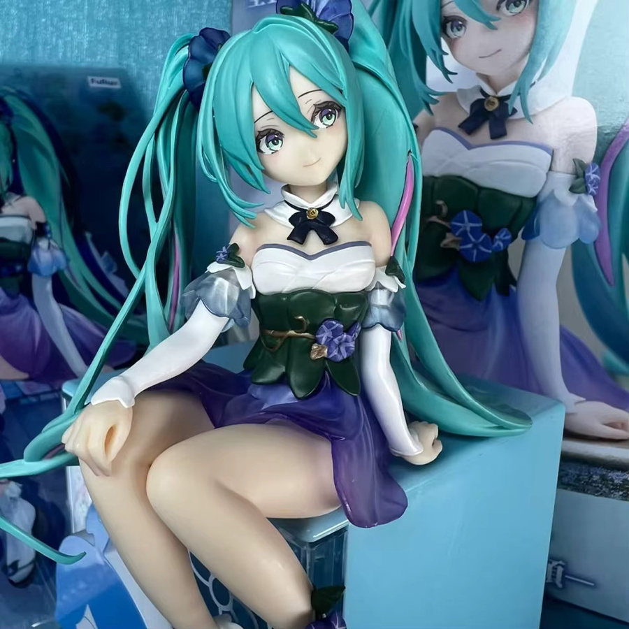 Bandai Hatsune Miku Morning Glory Fairy Noodle Stopper, Actionfigur, 15cm - Bild 3