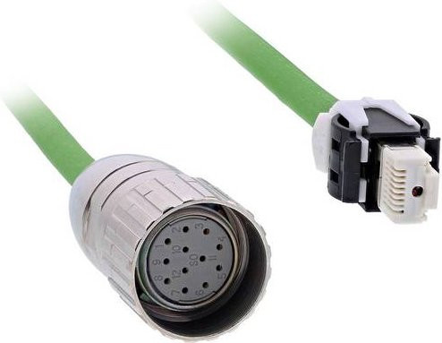 Schneider Electric VW3E2097R050 Encoderkabel Ethernet/LAN in Grün - Bild 1
