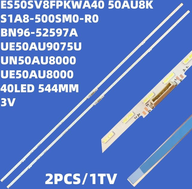 Samsung LED-Hintergrundbeleuchtungsstreifen in Weiß für TV-Modelle UN50AU8000, UE50AU8000, UE50AU8005K und 50AU8K (BN96-52597A) - Bild 1