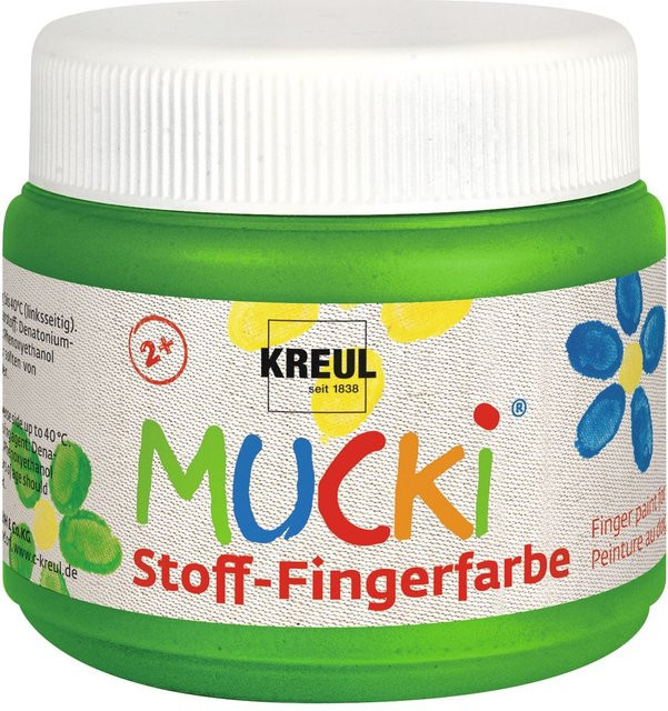 MUCKI Stoff-Fingerfarbe Grün 150 ml - Bild 1