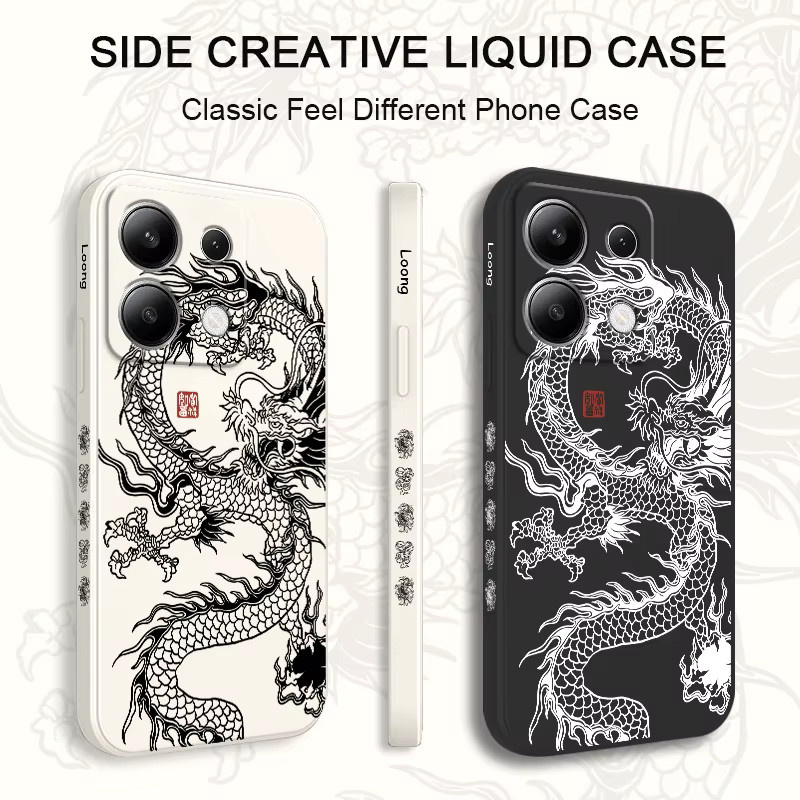 Dragon Wings Fly Handyhülle aus Flüssigsilikon für Xiaomi Redmi Note Serie in Grün - Bild 1