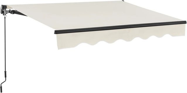 Juskys Gelenkarmmarkise aus Aluminium und Polyester in Beige, B/T: 400 x 300 cm - Bild 1