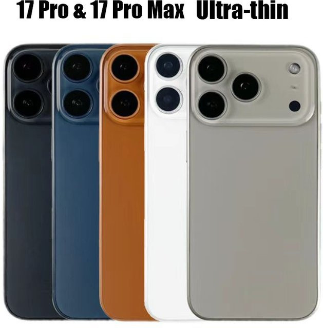 Ultradünne unsichtbare PP-Schutzhülle für Apple iPhone 17 Pro und iPhone 17 Pro Max in Transparent oder Orange - Bild 1