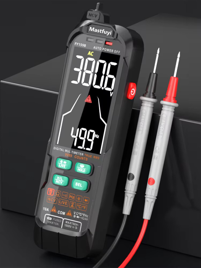 MASTFUYI Digitalmultimeter True RMS 9999 Counts Auto-Ranging Tester für Spannung, Strom, Kapazität und Widerstand bis 1000 V AC/DC und 10 A - Bild 6