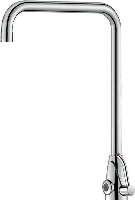 Delabie TEMPOMATIC MIX PRO Stand-Armatur mit Sensor, Schwenkauslauf, Chrom, B/T/H: 38,0 x 33,0 x 38,0 cm - Bild 1