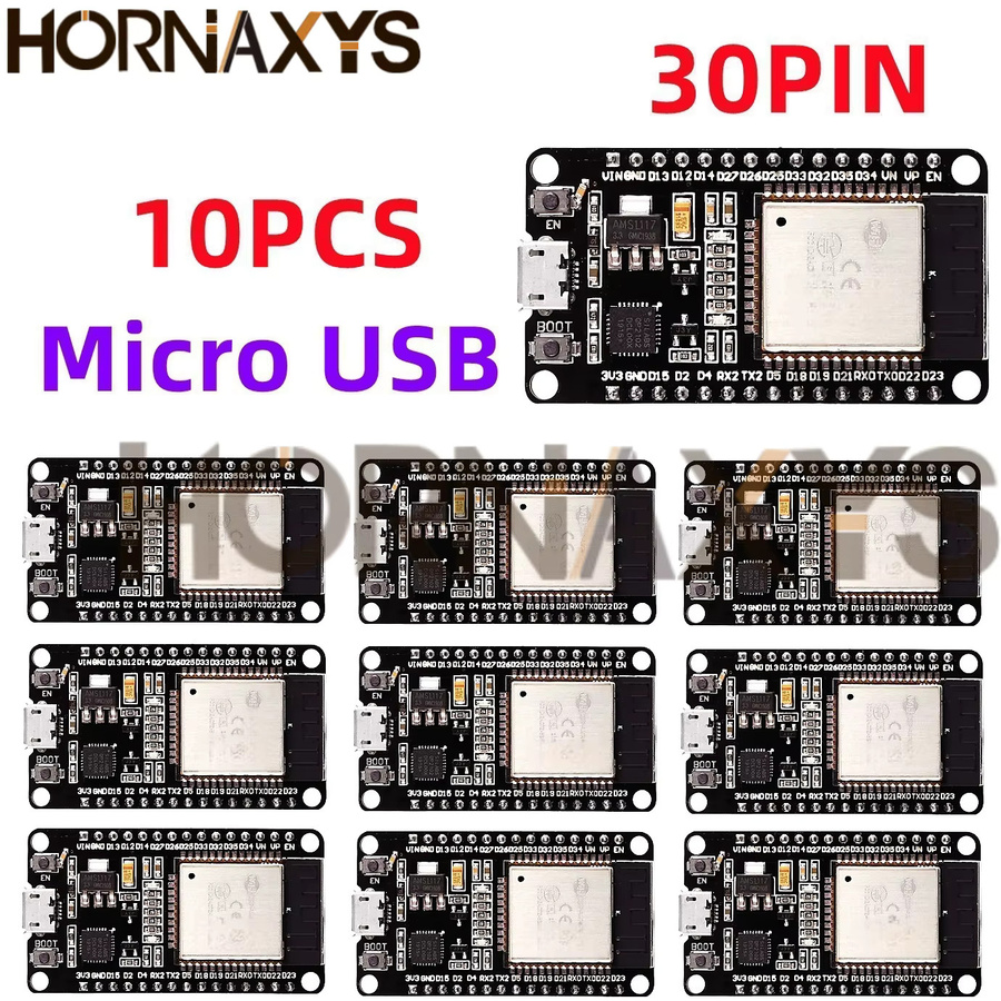 HORNAXYS Entwicklungsboard WiFi und Bluetooth Dual Core 32S in Schwarz - Bild 5