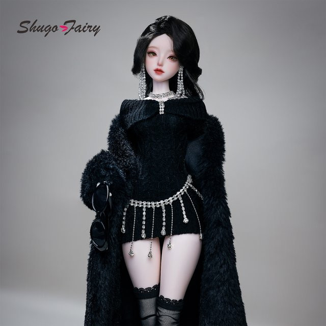 Seekly City Belle Rich Lady Style, BJD Komplettset, Harz, Schwarz - Bild 1